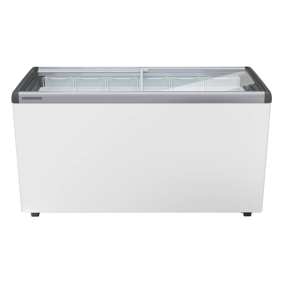 Congélateur pour crème glacée à roulettes vitré 444L 
