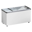 Congélateur pour crème glacée à roulettes vitré 444L 