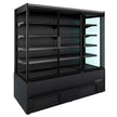 Vitrine réfrigérée de présentation noire avec portes battantes 1.9m
