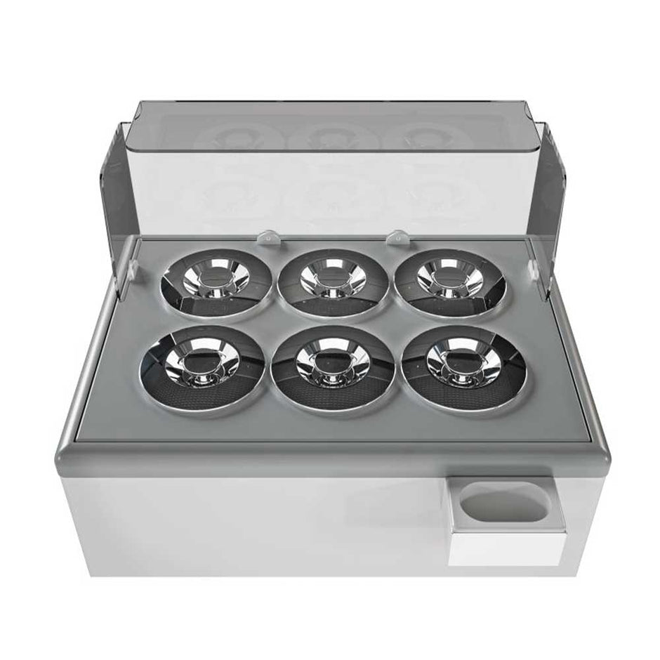 Vitrine à crème glacée 6 pots