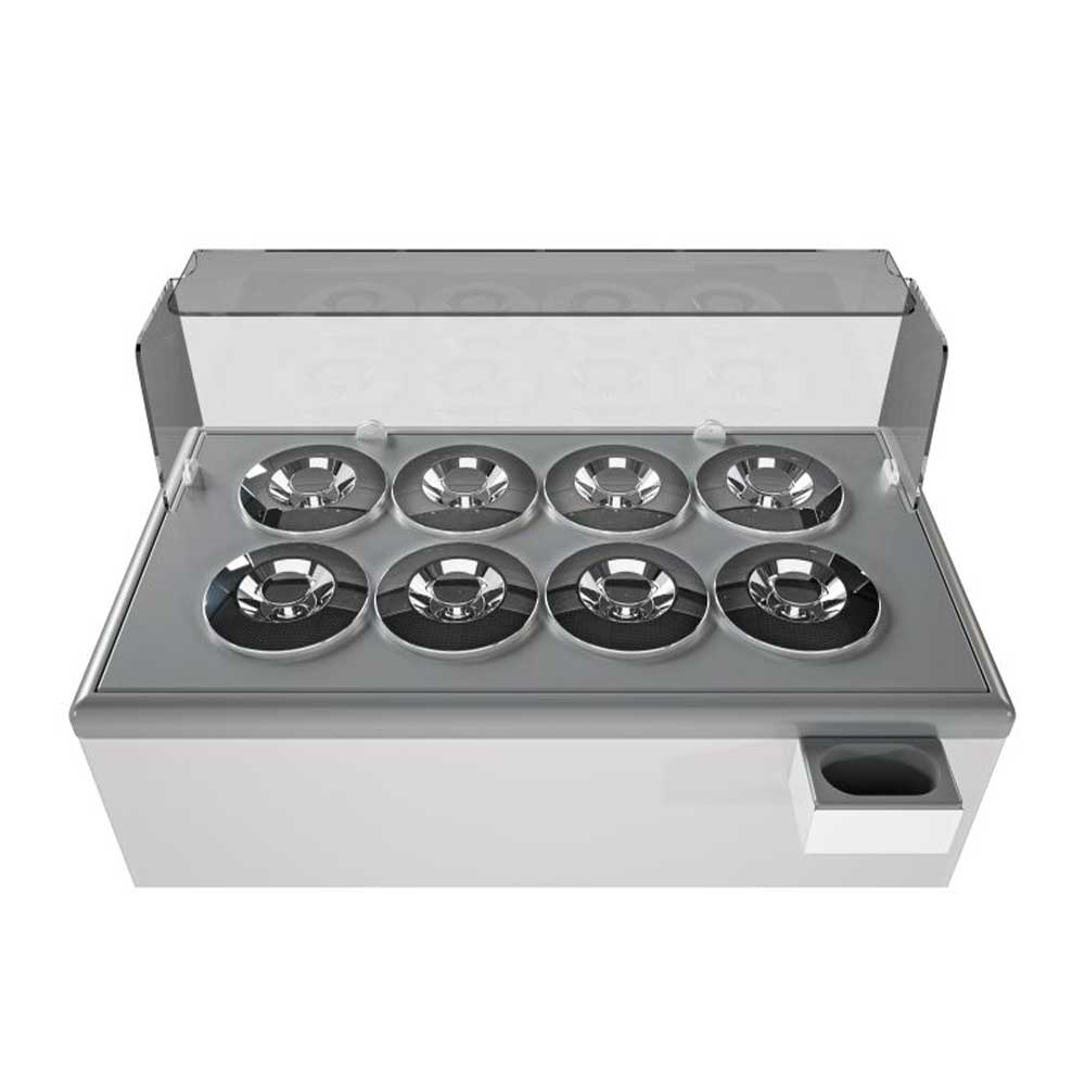 Vitrine à crème glacée 8 pots