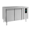 Bar réfrigéré sans rebord 2 portes en inox avec pieds ENERGY LINE