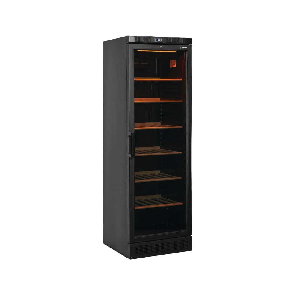 FORS Réfrigérateur à vin, porte pleine, noir, 1 zone - WK 184118 NG - 
118 bouteilles