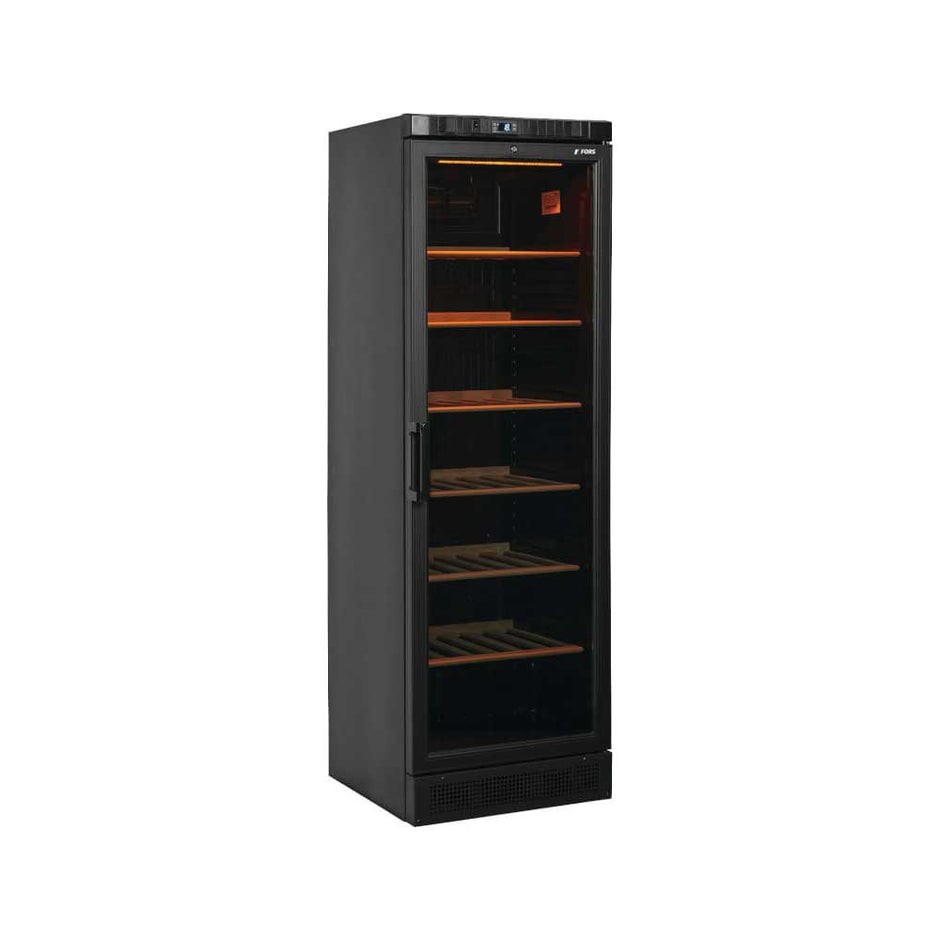 FORS Réfrigérateur à vin, porte pleine, noir, 1 zone - WK 184118 NG - 
118 bouteilles