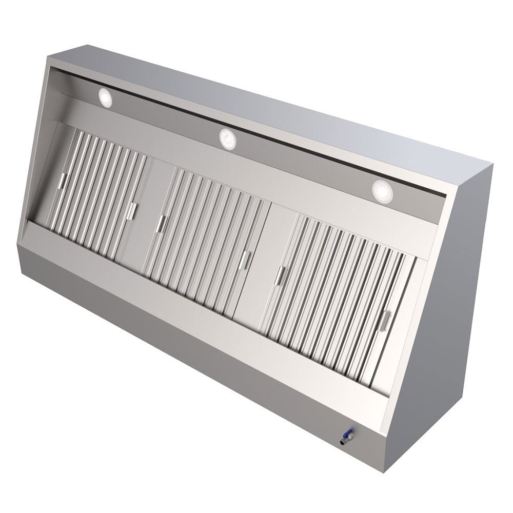 Hotte murale aspirante professionnelle 1100 éclairage LED sans moteur 1200