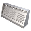 Hotte murale aspirante professionnelle 1100 éclairage LED sans moteur 1200